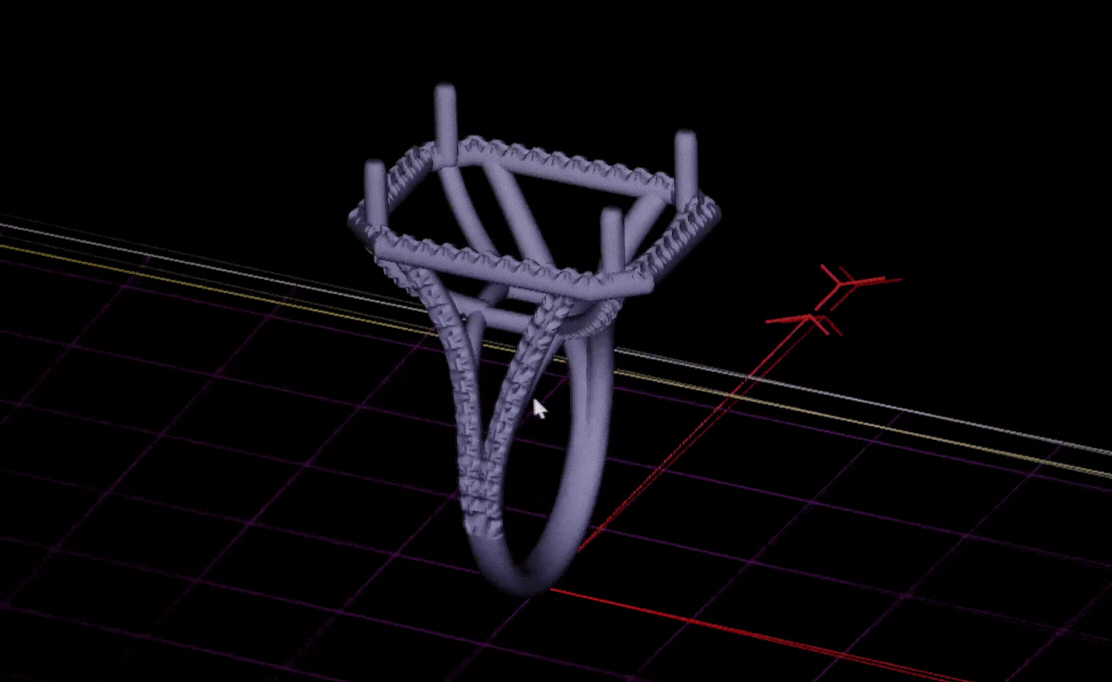 custom jewelry CAD sequence - ring